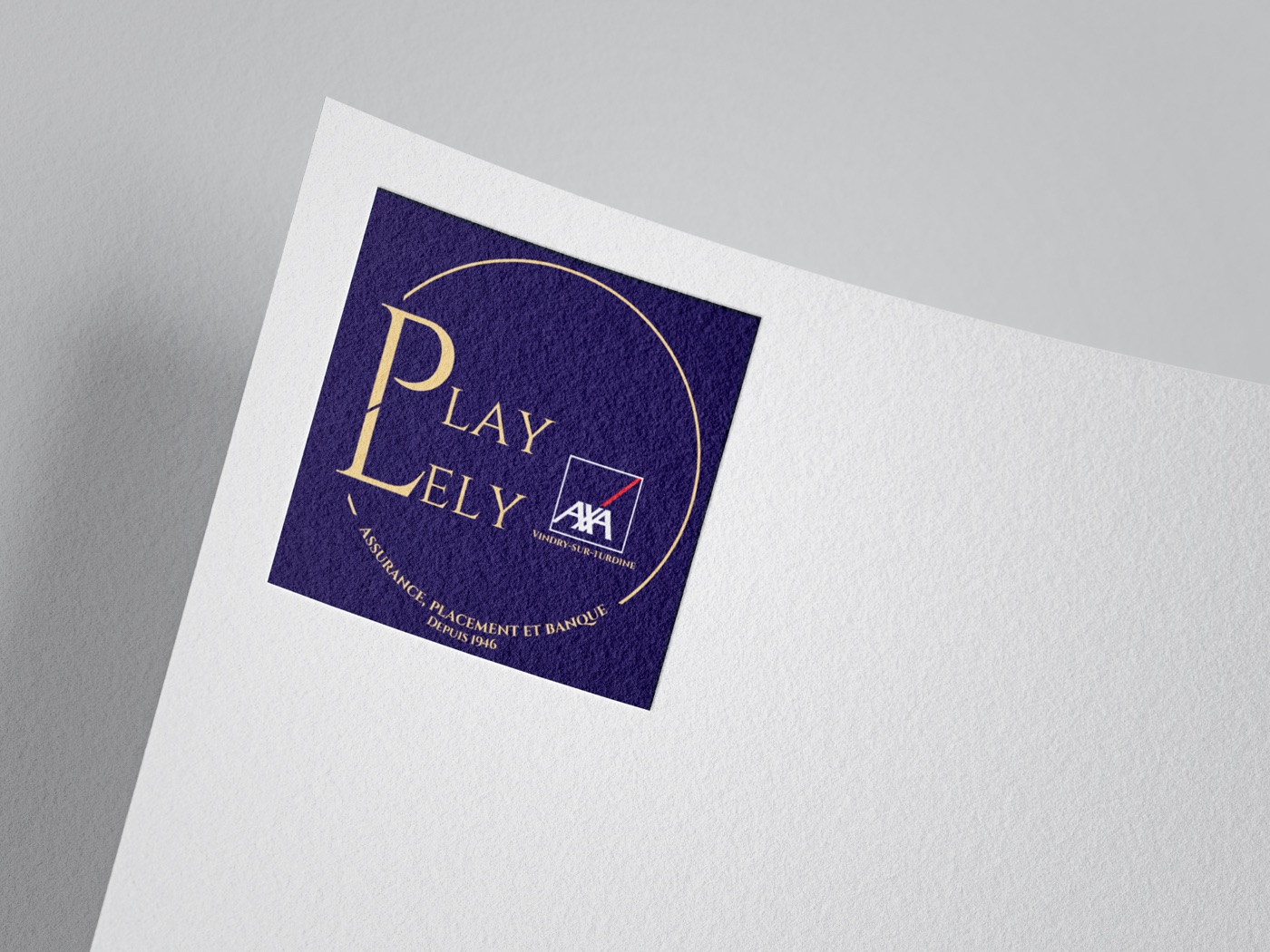 Logo AXA LELY PLAY – doré